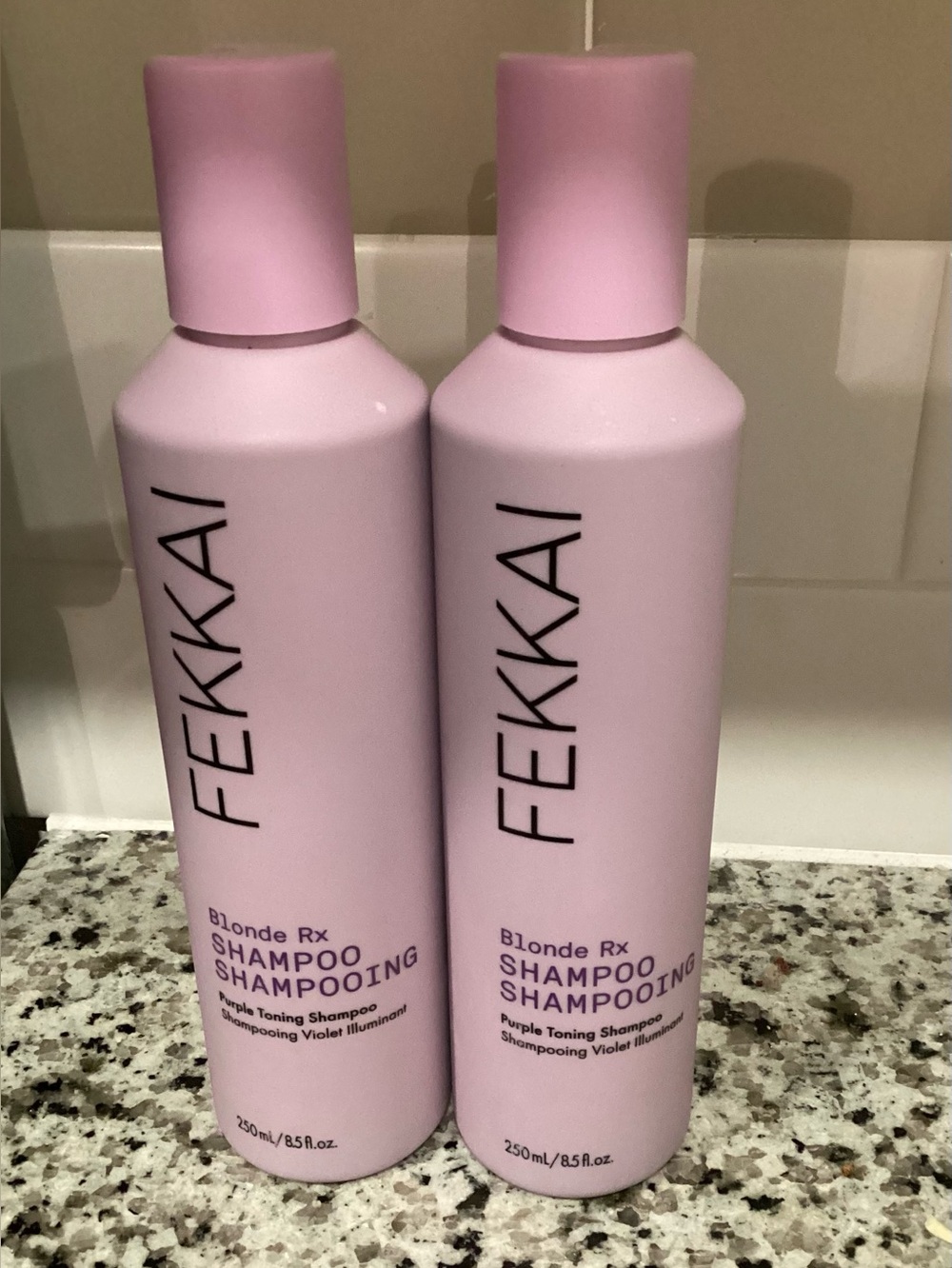 FEKKAI Blonde Rx Purple Shampoo Duo (2 Bottles) 8.5 oz NEW ✨